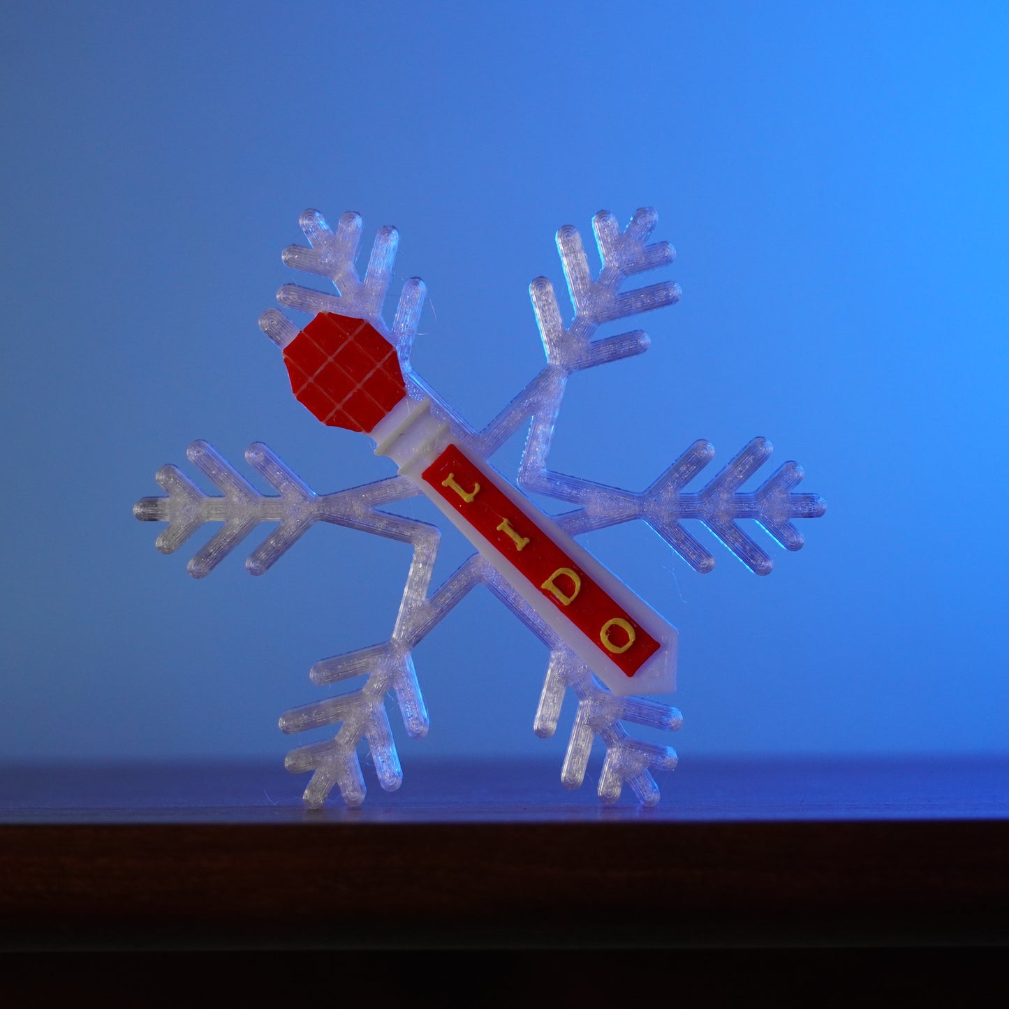 Margate Lido in a Snowflake Christmas Bauble