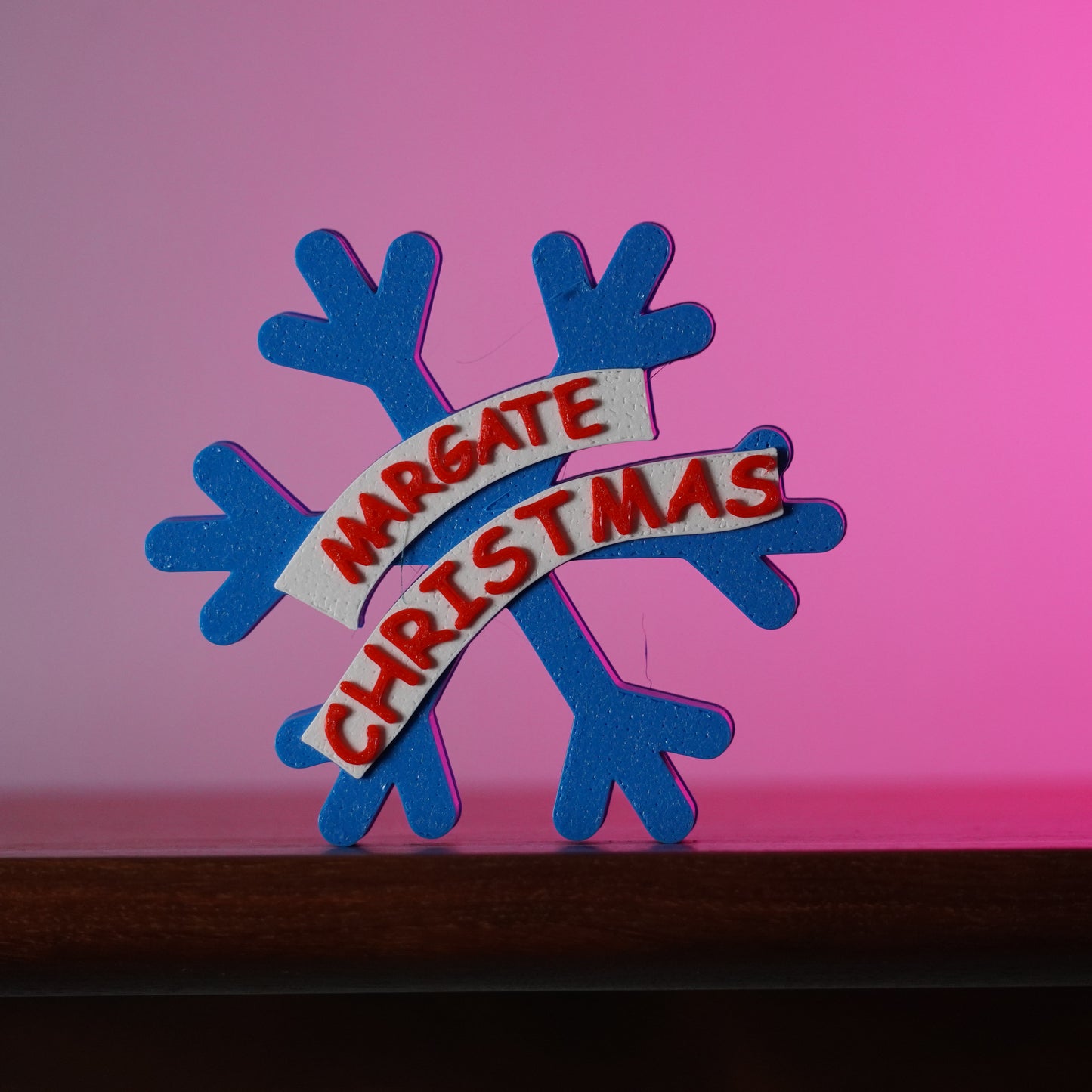 Snowflake Christmas Bauble with Margate Christmas banner