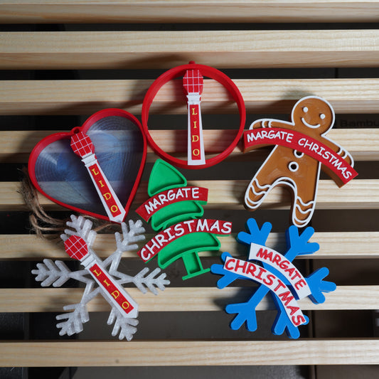 Margate & Lido Bauble Six Pack for your tree decorations