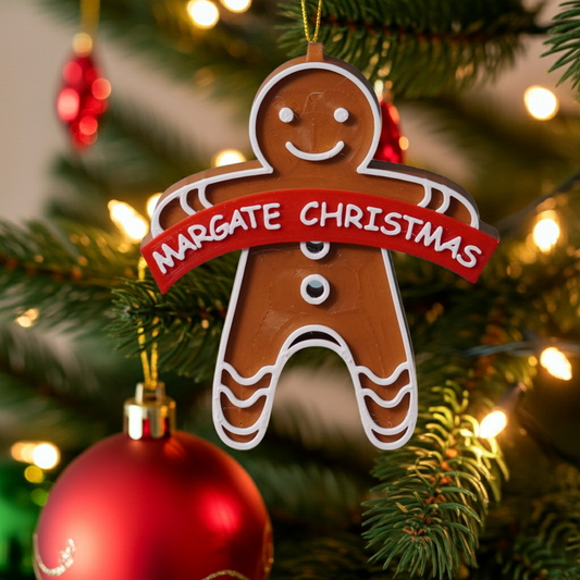 Margate Gingerbread Man Christmas Bauble