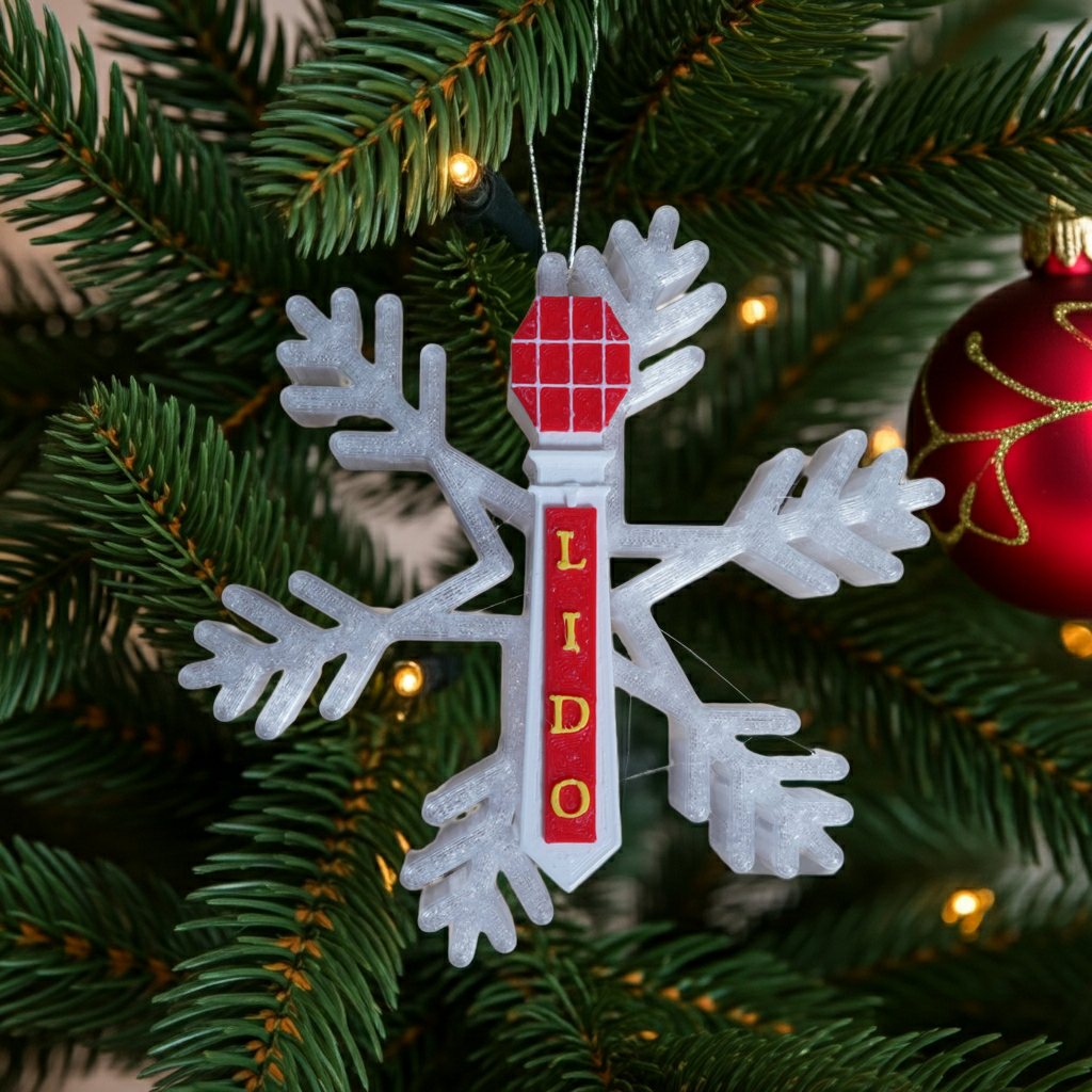 Margate Lido Tree Topper & Bauble Six Pack for your tree