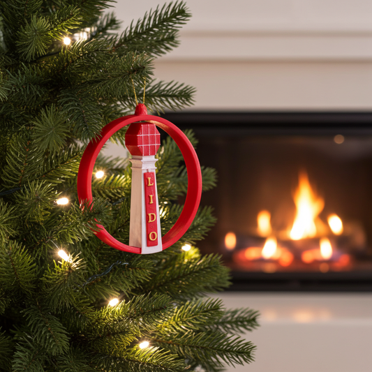 Margate Lido in the Round Christmas Bauble